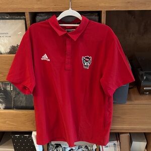 Adidas Red Polo with Embroidered Logo